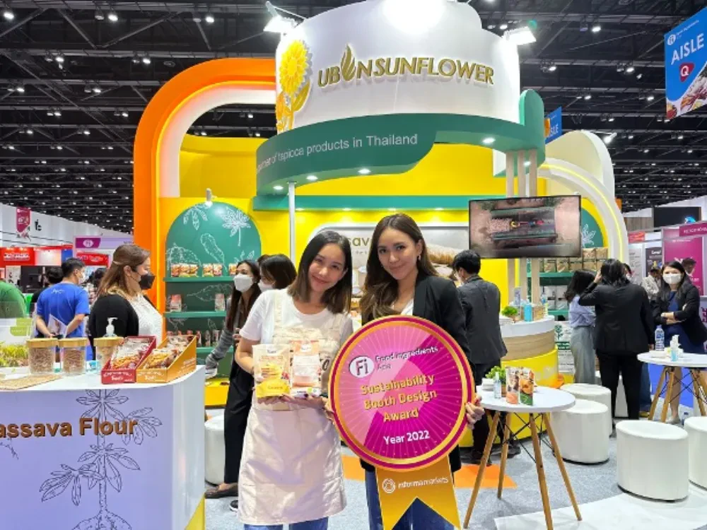 UBS wins Sustainability Booth Design Award and presents Organic Future Food products in Food Ingredients Asia 2022