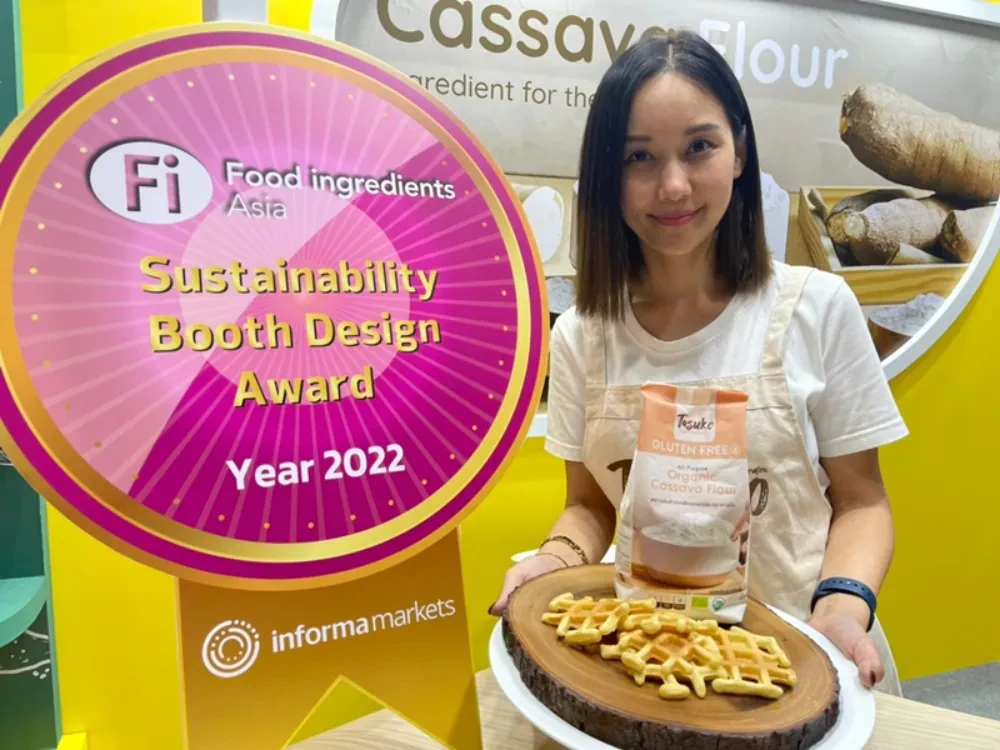 UBS wins Sustainability Booth Design Award and presents Organic Future Food products in Food Ingredients Asia 2022