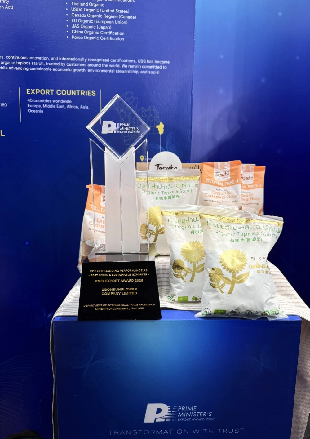 UBS Clinches PM’s Export Award 2026: Cementing Its Reign as Thailand’s Green Titan in Organic Tapioca